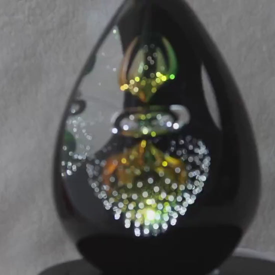 Handmade Blown Art Glass Shaped Sculpture