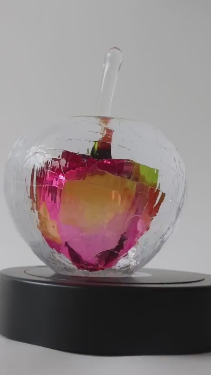 Handmade Blown Art Glass Shaped Sculpture