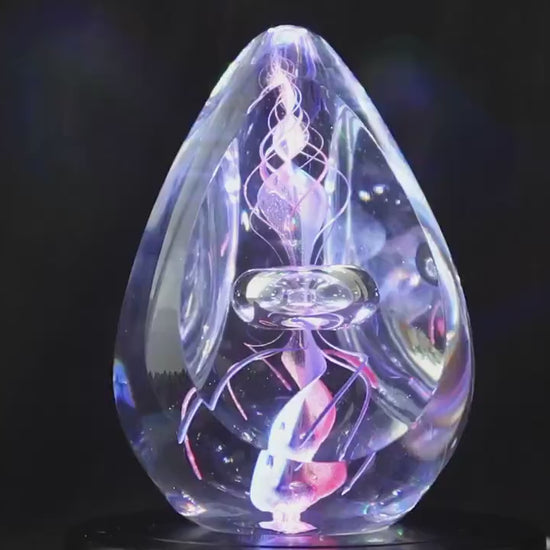 Handmade Blown Art Glass Shaped Sculpture