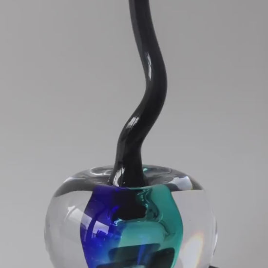 Handmade Blown Art Glass Shaped Sculpture