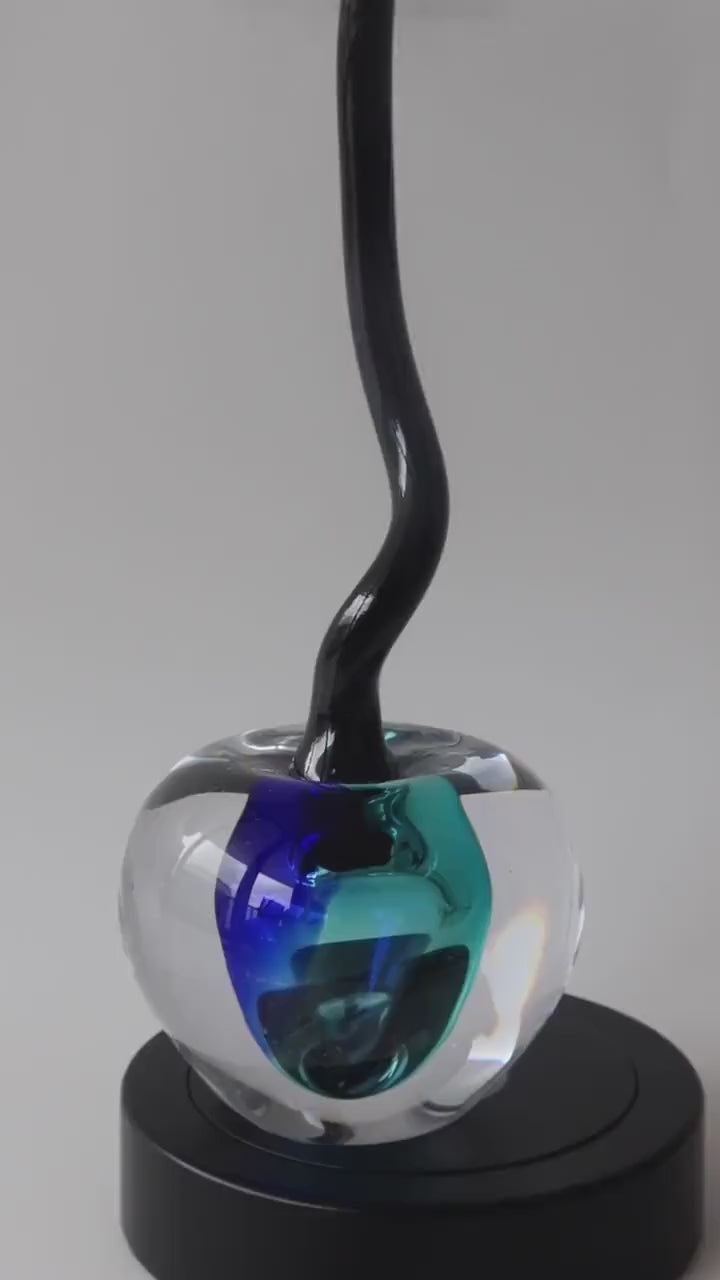 Handmade Blown Art Glass Shaped Sculpture