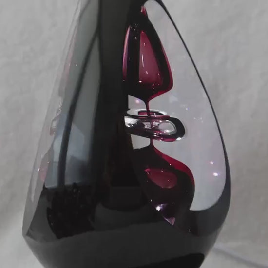 Handmade Blown Art Glass Shaped Sculpture